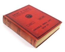 Army and Navy Co-operative society ltd, a general price list for 1929-30, hardback,