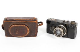 A Zeiss Ikon Contax Rangefinder camera, with a Carl Zeiss Jena f/2.8 50mm lens