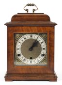 A George III style mahogany bracket clock,