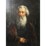 19th century Continental School, Portrait of a bearded gentleman, oil on panel