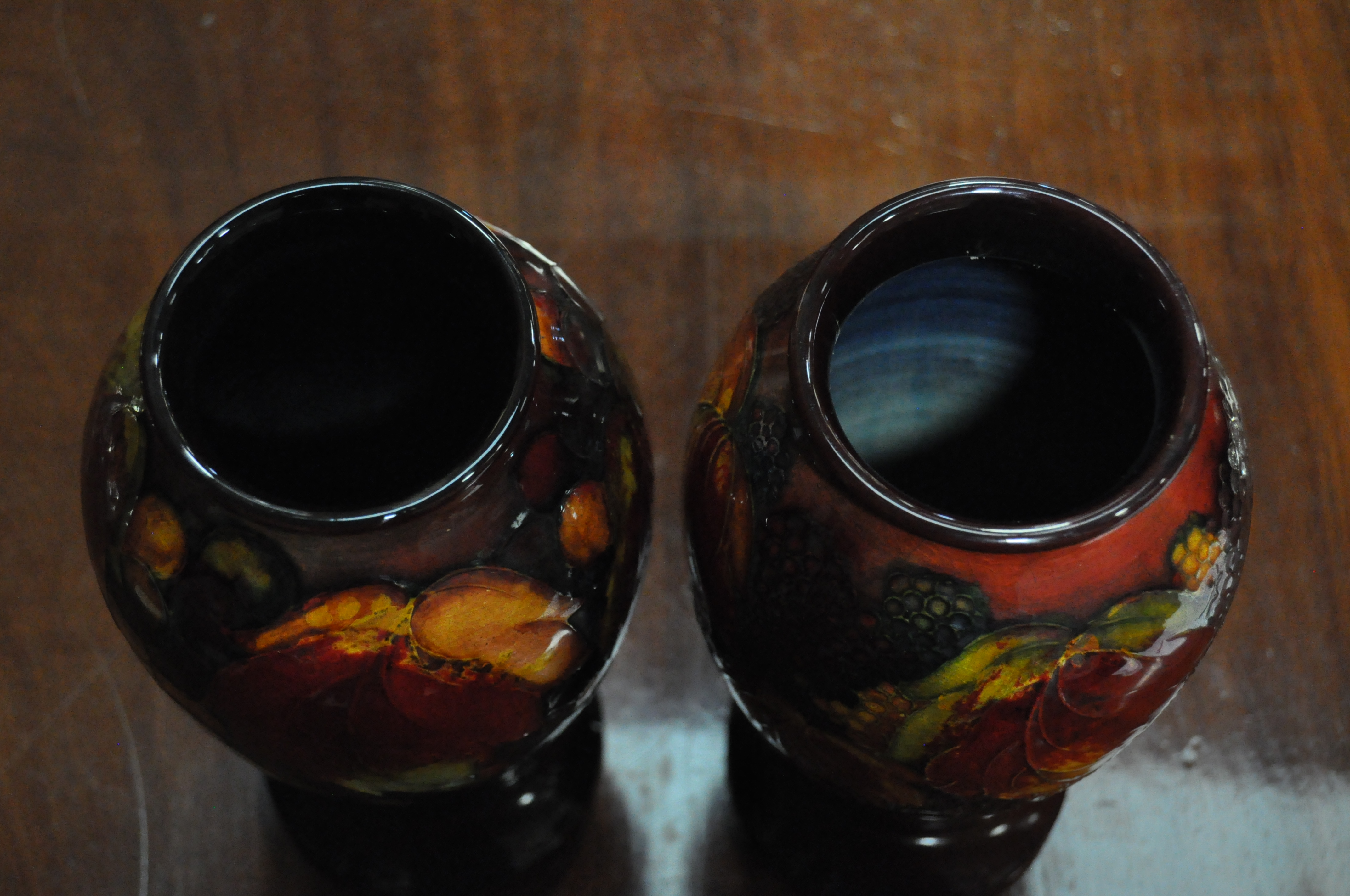 A pair of Moorcroft baluster Leaf and Berry Flambe vases, circa 1934, - Image 11 of 14