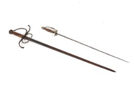 An 18th century smallsword and others