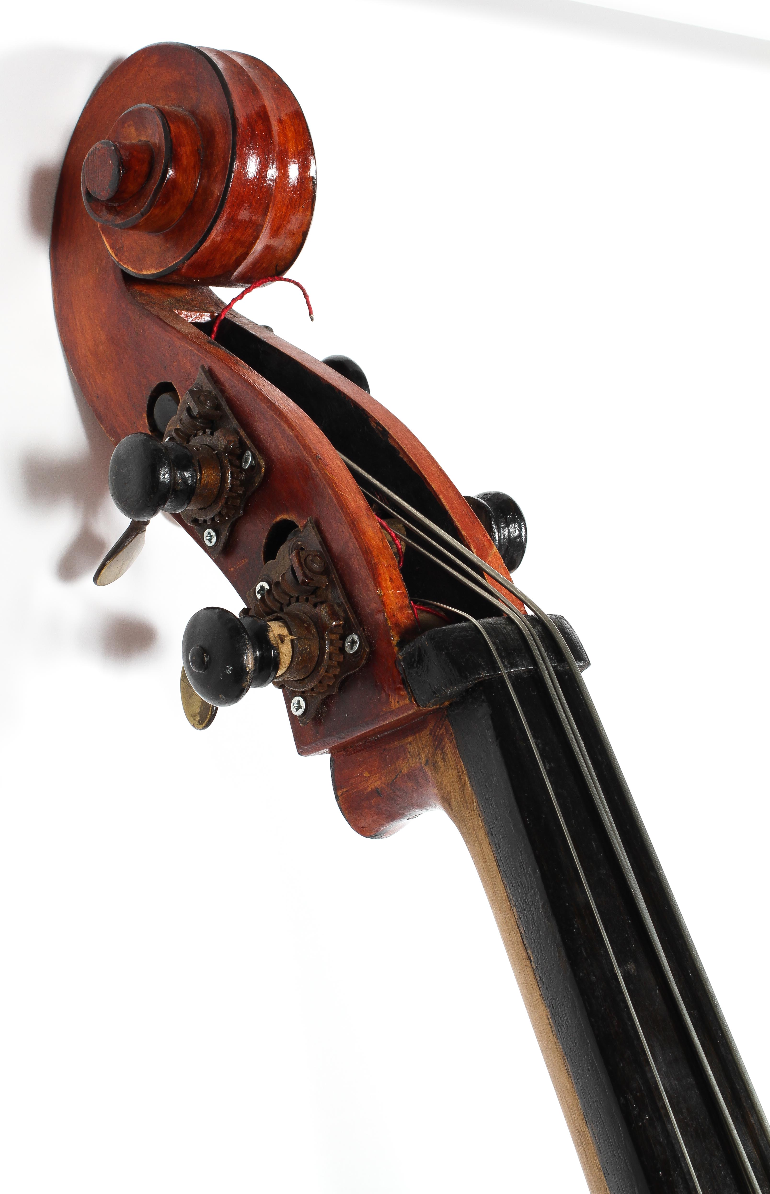 A vintage advertising double bass by David Vernon (Manchester), - Image 3 of 3