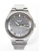 A Tissot Swiss automatic Seastar wristwatch, the dial with rectangular batons denoting hours,