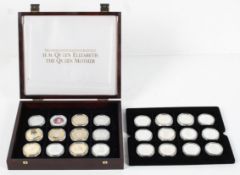 A collection of Commemorative silver proof coins, twenty four in total