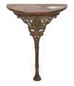 A late 19th/early 20th century console table,