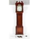 An early 19th century mahogany long case clock,