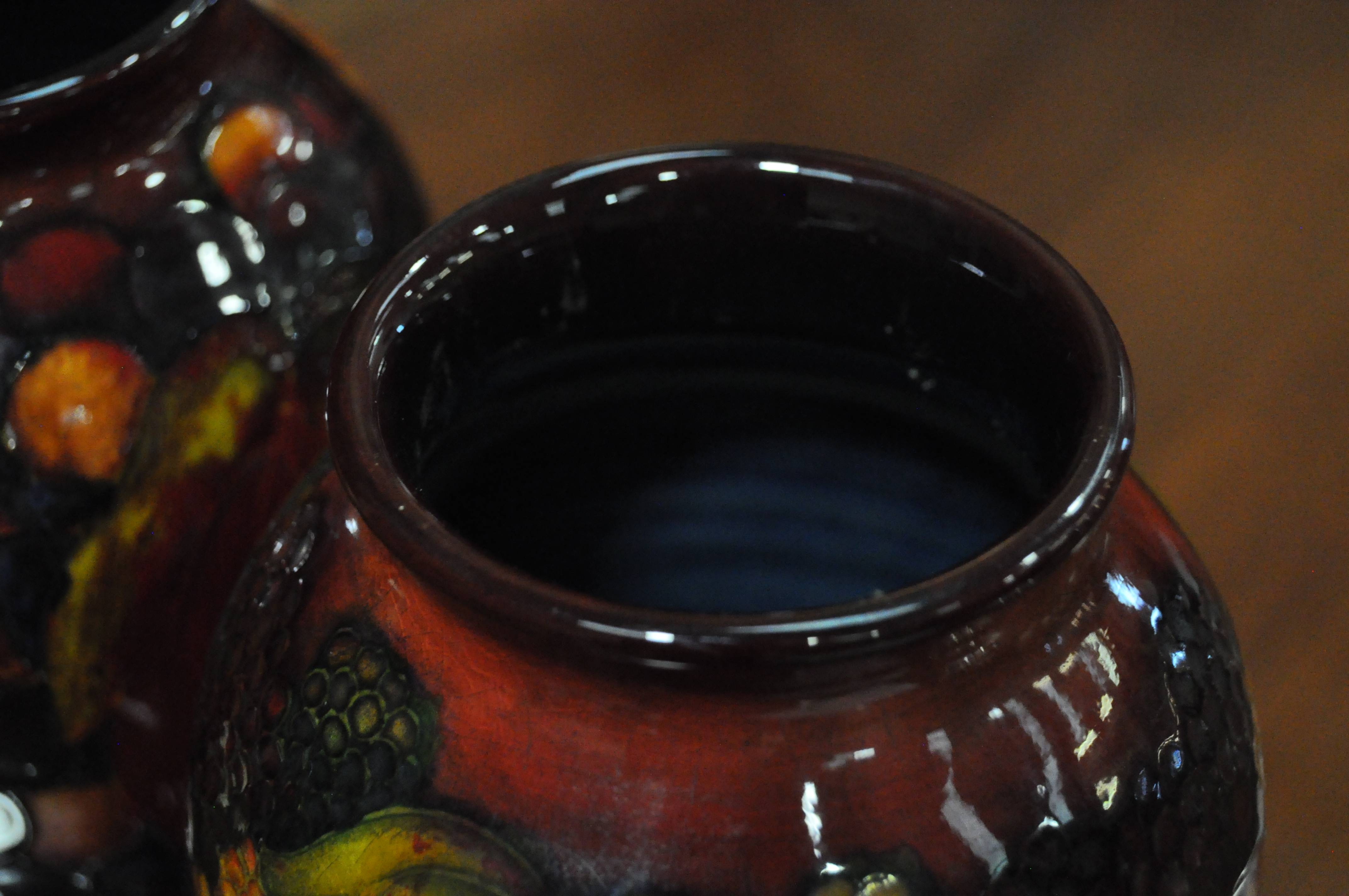 A pair of Moorcroft baluster Leaf and Berry Flambe vases, circa 1934, - Image 12 of 14