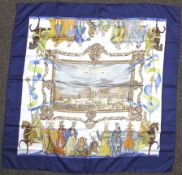 A Turqueries en L'Honneur de Mr de Troy Hermes silk scarf, designed by Christophe Donnadieu,