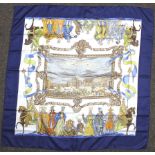 A Turqueries en L'Honneur de Mr de Troy Hermes silk scarf, designed by Christophe Donnadieu,