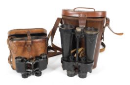 A pair of Barr and Stroud Military Issue binoculars, serial number 45689,
