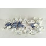 Assorted items of Wedgwood including 'ice Rose' pattern wares, including candlesticks trinket boxes,