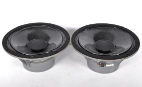 Two Goodman loudspeakers, Impendance 6 ohms, P/O 12689 39 to one, the other indistinctly numbered,