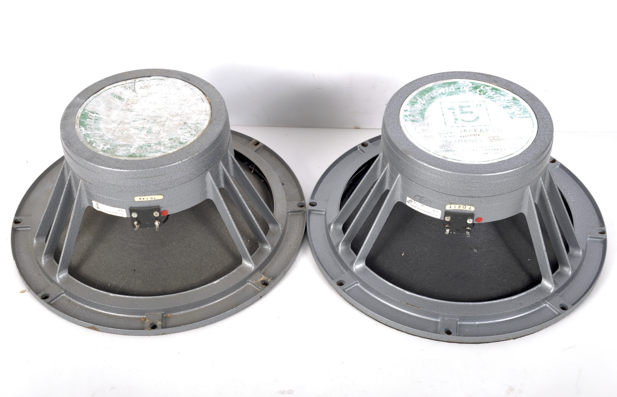 Two Goodman loudspeakers, both 6 ohms, one ref 12689, 70146, the other ref 3524, 70411, - Image 3 of 4