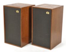 A pair of Castle acoustics limited Richmond speakers, mahogany cased, 25 watts power handling,