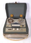 A BSR (Monarch) Spinney reel to reel portable tape recorder,