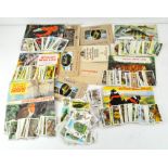 Seven Tea cards and Book sets or albums, featuring African wildlife, Asian wildlife,