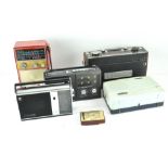 A selection of vintage radios, comprising a Transistor model R700,