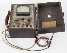 A Hickok 133b tester meter tubes vintage portable radio,