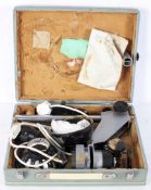 A vintage Russian UPA-5 (YNA-5M) cased portable photo enlarger with operating instructions,