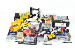 A collection of James Bond related diecast, including aircraft, cars, figures and more,