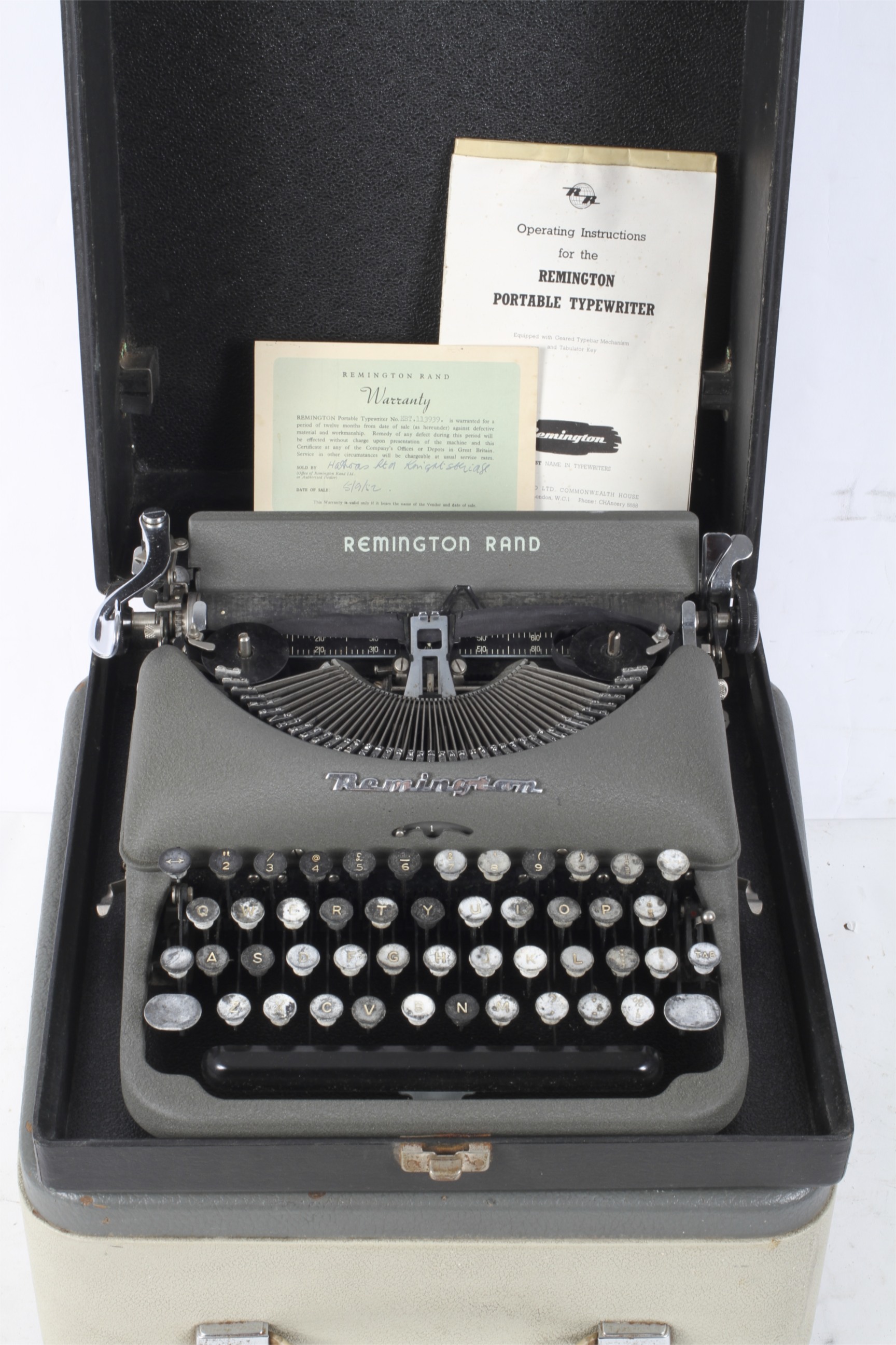 A Remington Rand typewriter, together with three others including an Olympia, - Image 4 of 5
