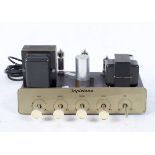 A vintage Tripletone stereo valve amplifier,