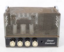 A 1960's Linear Conchord 30W valve amplifier, 15 ohms, four dials to the front, within a metal case,