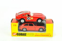Corgi Toys no. 378 MGC G.T. Competition Model together with a 396 Datsun 240 Z