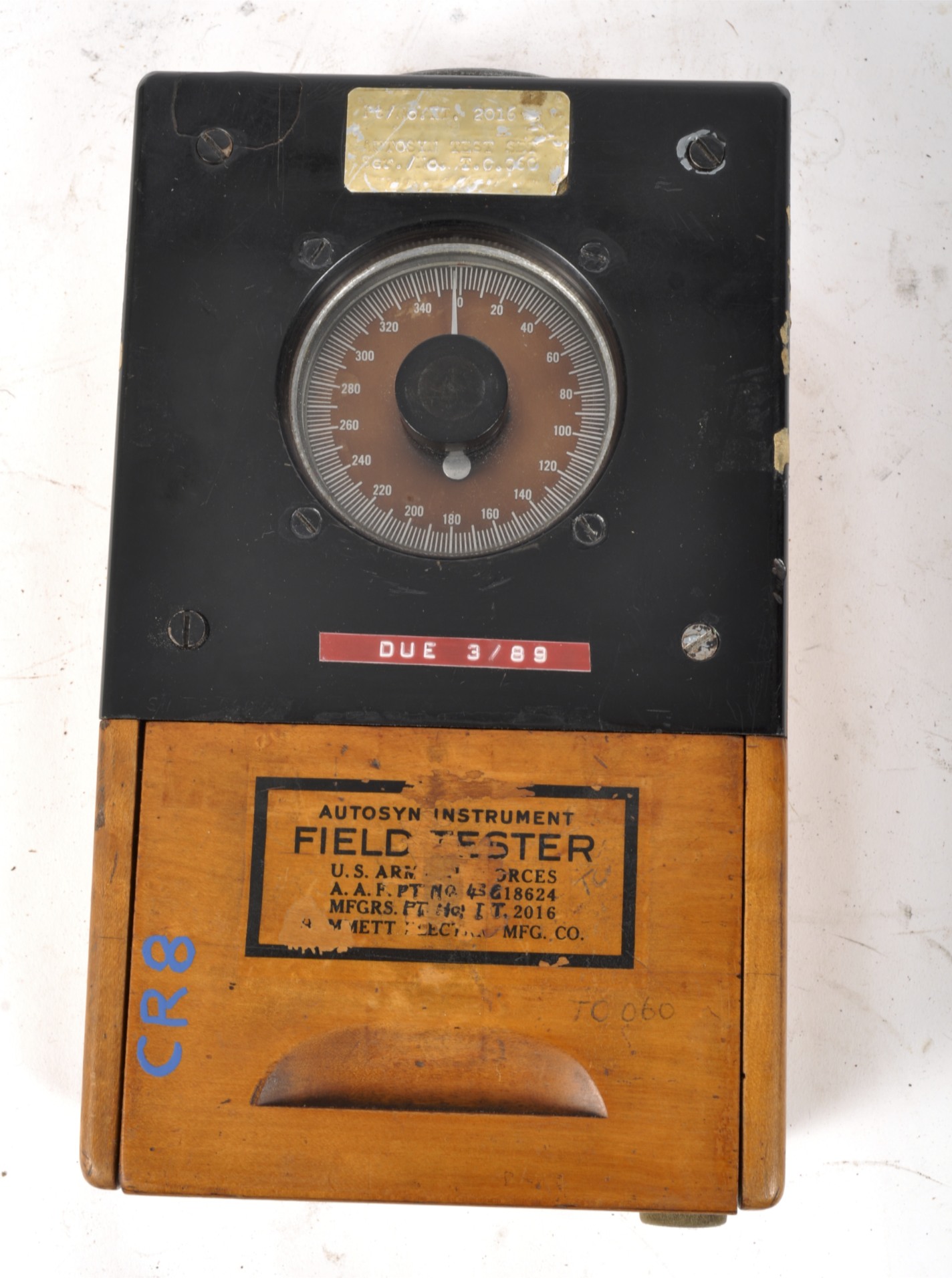 An Army Air Force autosynchronous tester PT. NO. 43G18624 MFGRS. PT. NO. I.T. - Image 2 of 2