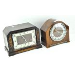 Two 20th Century mantle clocks,