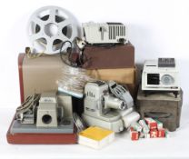 A Noris 150A projector, a cased Braun Paximat Triumph projector and other items