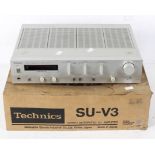 A Technics Stereo Integrated DC Amplifier SU-V3, serial no, AB1L08C034,