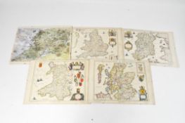 A collection of framed maps