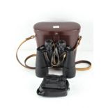 A pair of Carl Zeiss Jena Binoctem 7x50 binoculars, in original leather case,