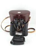 A pair of Carl Zeiss Jena Binoctem 7x50 binoculars, in original leather case,