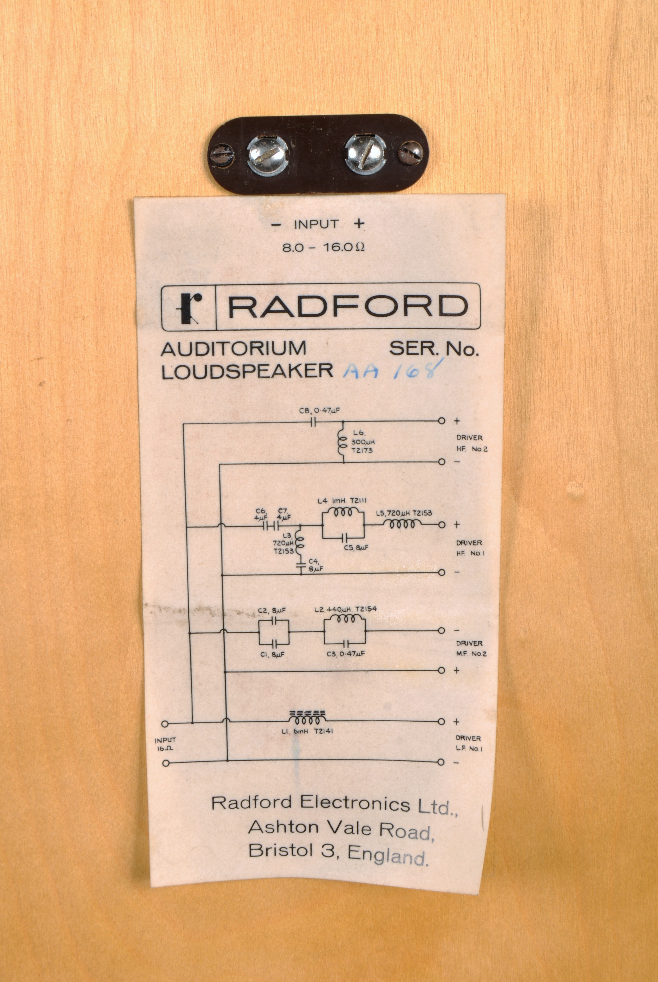 A Radford Auditorium Loudspeaker, - Image 3 of 4