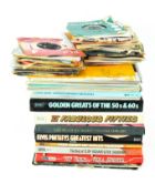 A large collection of vintage vinyl records,