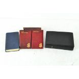 Religious books, comprising a copy of the New Testament, an early 20th century Bible dated 1924,
