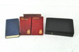 Religious books, comprising a copy of the New Testament, an early 20th century Bible dated 1924,