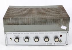 A Stereo 20 Equalizer, 3 ohms, in pierced metal housing,
