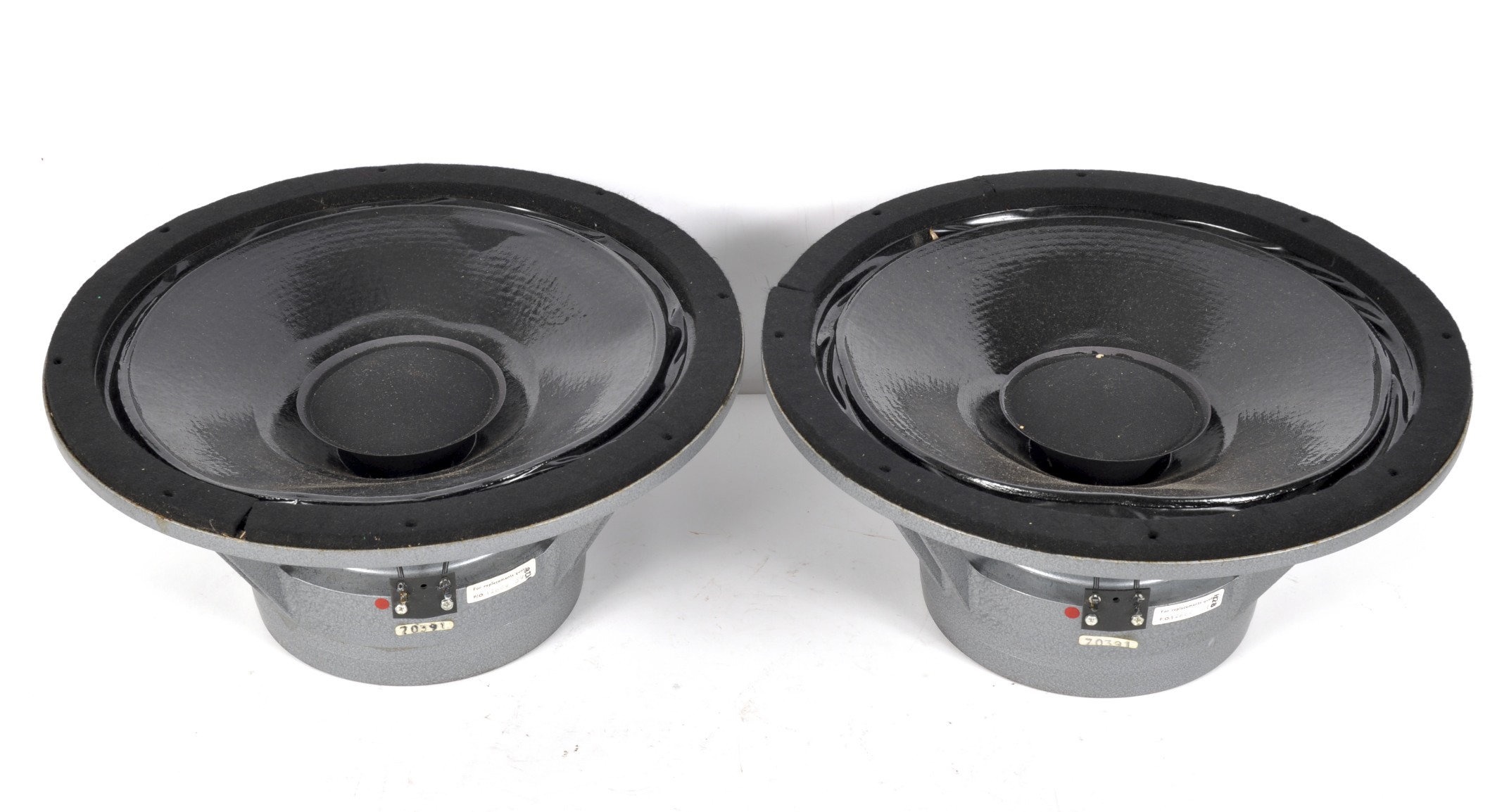 Two Goodman loudspeakers, 6 ohms, 12689,