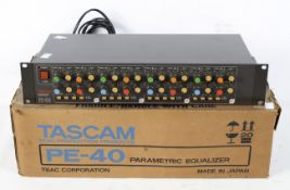 A Tascam Parametric Equalizer PE-40,