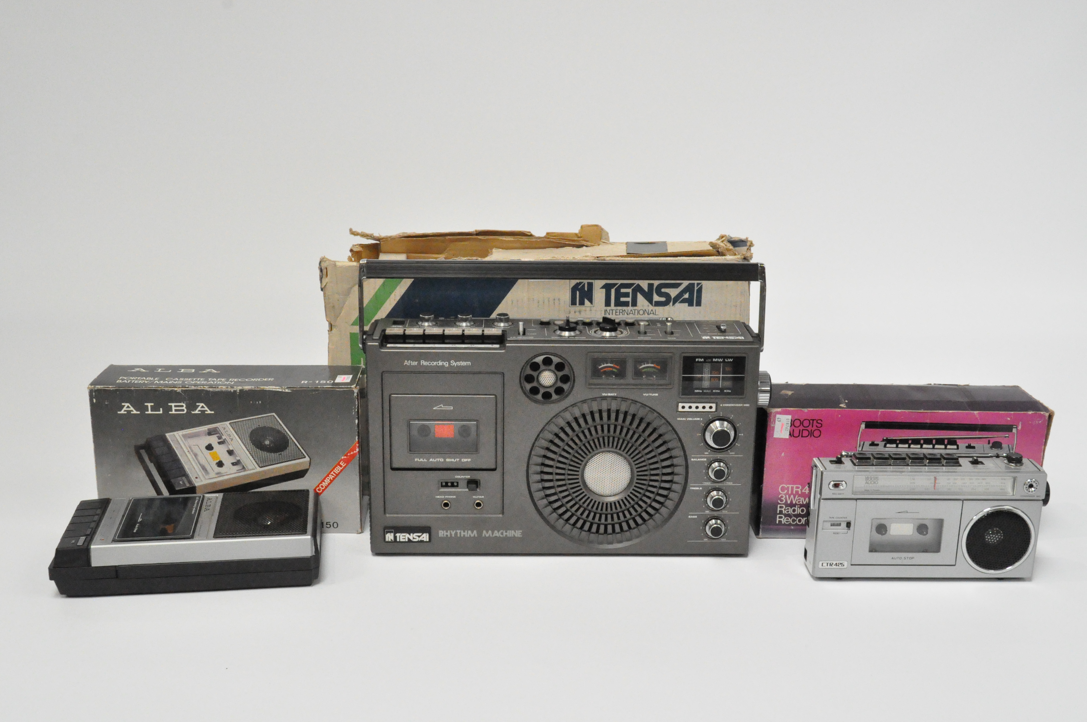 A vintage Tensai radio cassette recorder, model RCR332, 42cm wide, - Image 3 of 6