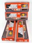 Four Lima OO gauge train sets, 4007A, containing a monitor, freight stock and track,