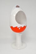 A 'Kinder Egg Surprise' advertising display unit,