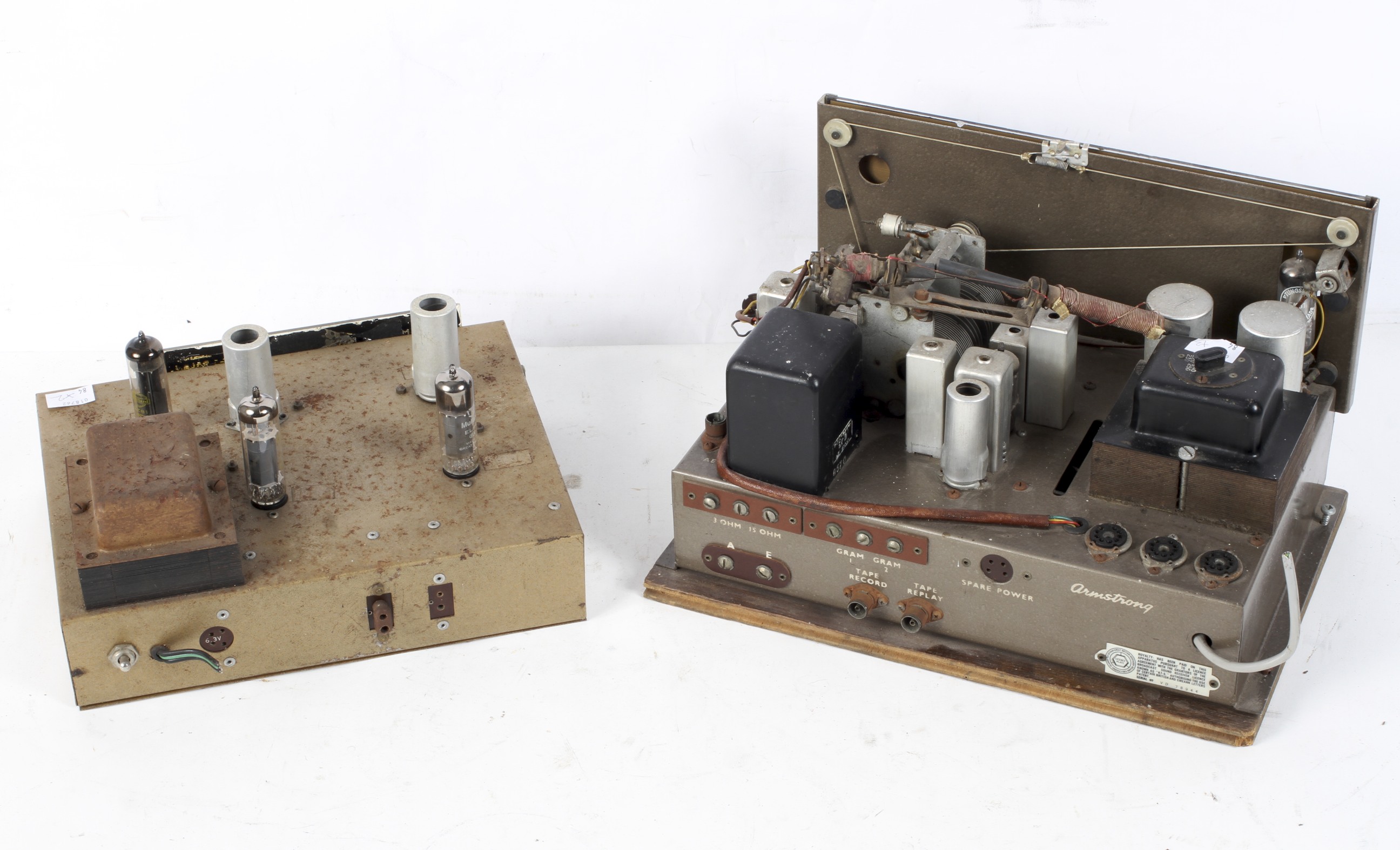 Two vintage Armstrong valve radios, one being a Jubilee mark 2, - Image 2 of 2