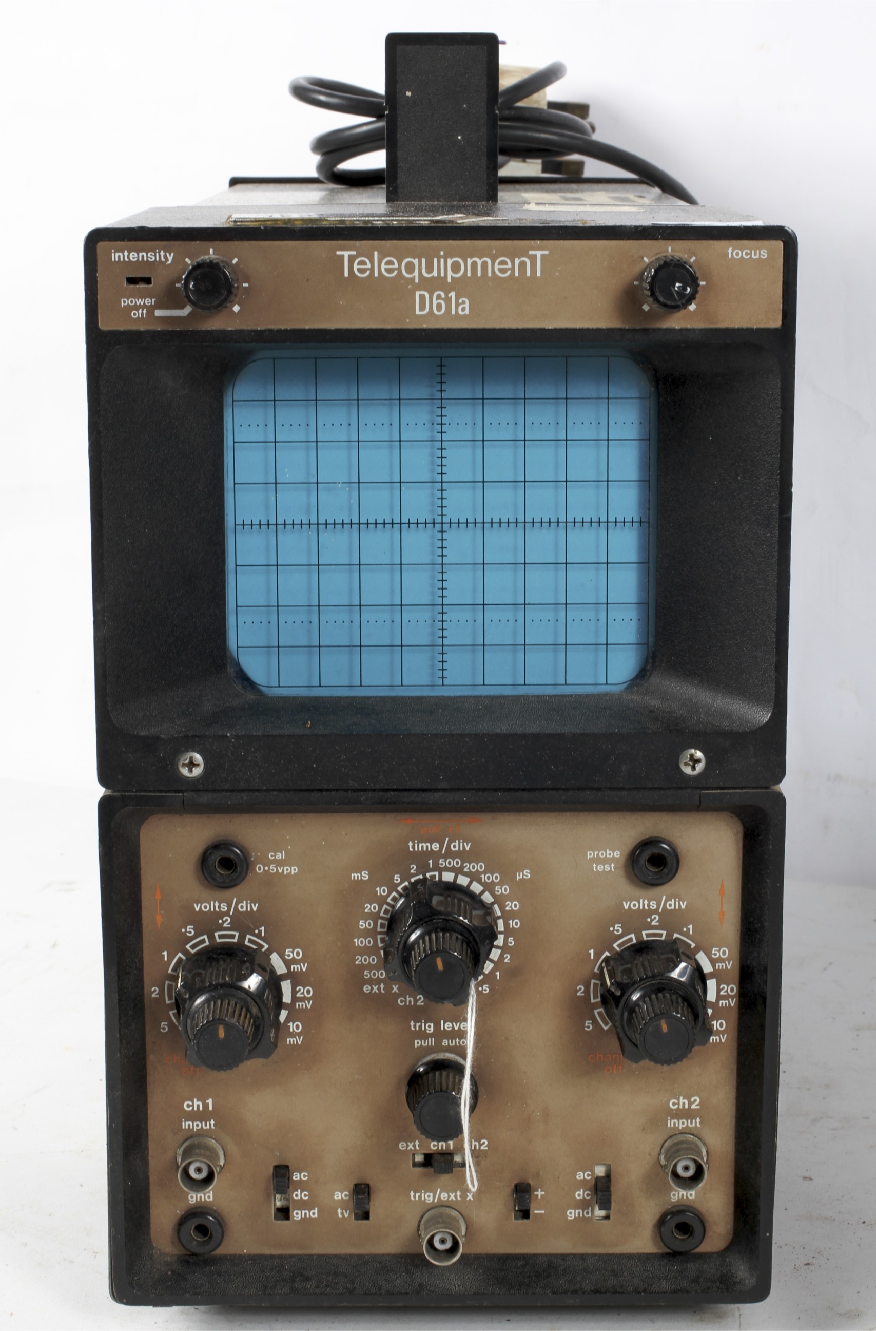 A Telequipment D61A oscilloscope, circa 27cm x 16cm x 42cm, - Image 2 of 3