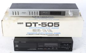 A Pioneer Audio Digital timer DT-505 and a Sony CD player CDP-M205, 35.