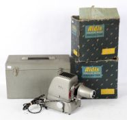 Four Aldis projectors, with 200/250 Voltage, some with lamps,